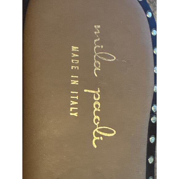 Mila Paoli Buckle slide Made in italy 10 slide sandle vacation resort - Picture 2 of 4